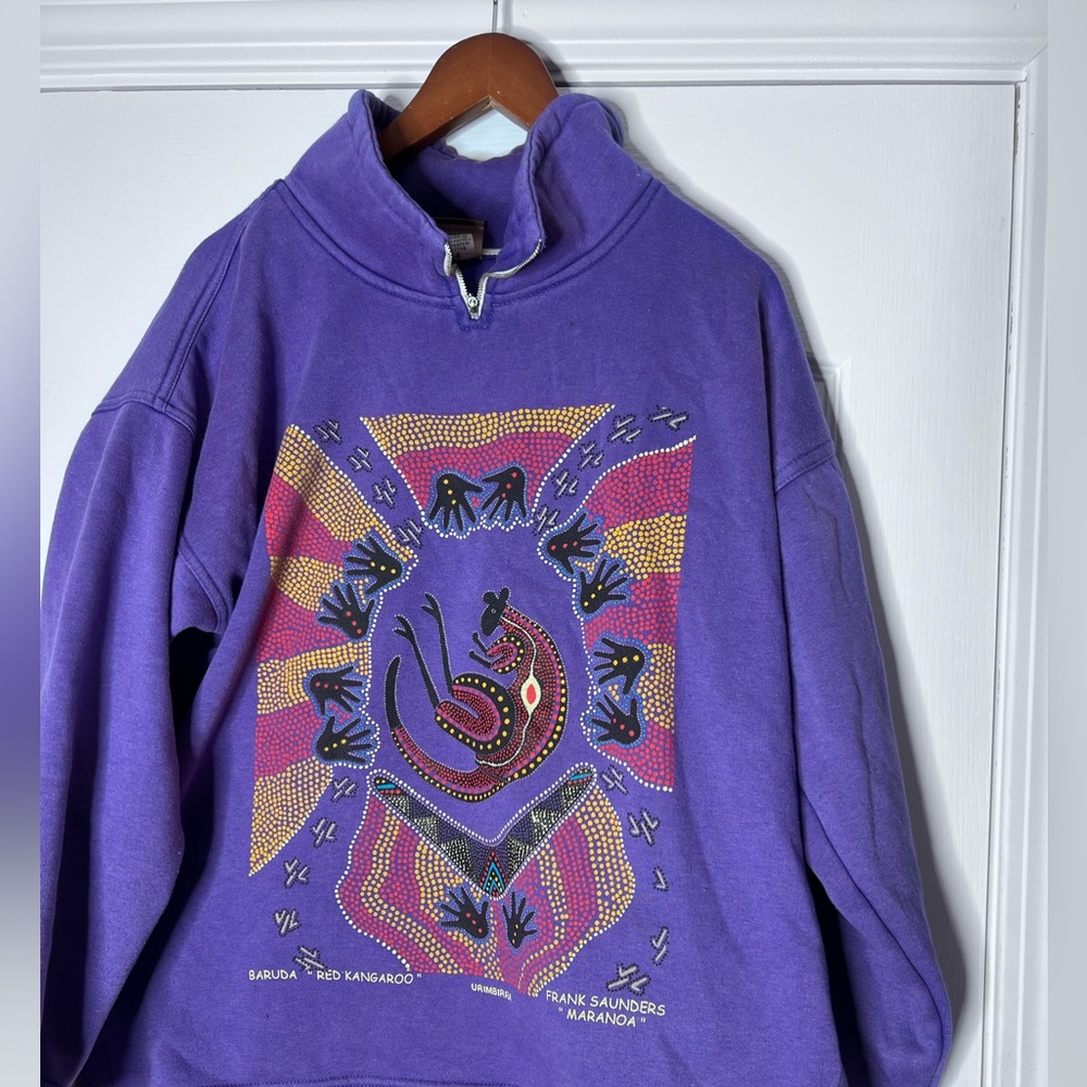 VTG Urimbirra Frank Saunders Red Kangaroo Sweater / Women small